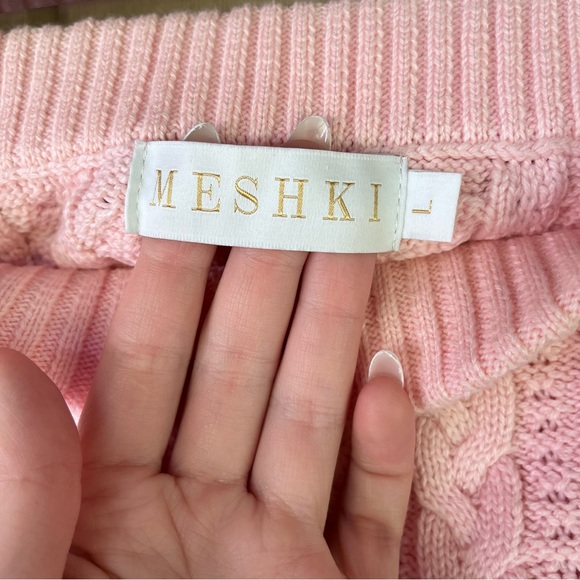Meshki Pink Sweater Skirt - Picture 2 of 3